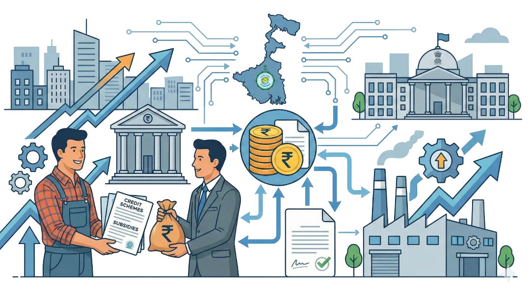 Access to Finance platform dashboard showing financial support features for MSMEs